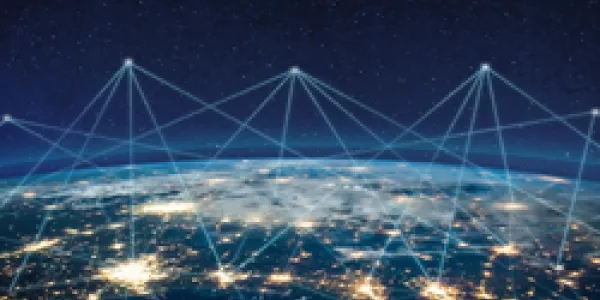 Global communication technology and telecommunication network around the planet