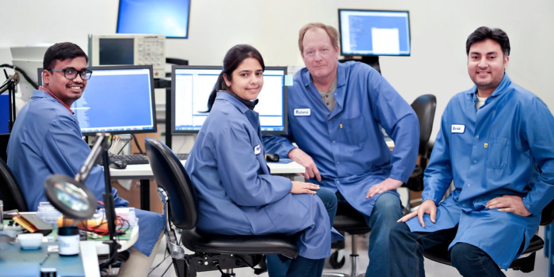 employees in the sitime lab
