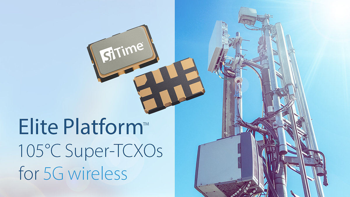 Image: Elite platform for 5G banner with 5G tower and Elite device on it