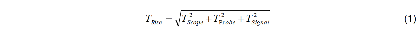 Equation 1 TRise