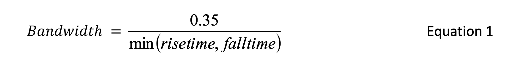 Equation 1 Bandwidth