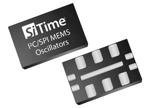 I2C/SPI Programmable Oscillator 10-Pin Package (Top &amp; Bottom Angled View)