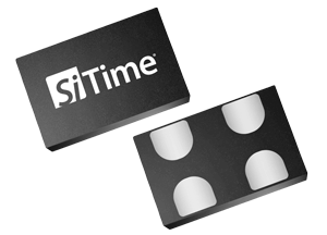 4-Pin MEMS Oscillator QFN (Top &amp; Bottom Angled View)