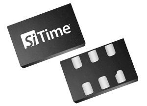 6-Pin MEMS Oscillator QFN (Top &amp; Bottom Angled View)