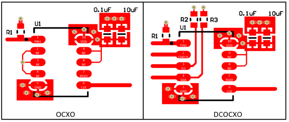 Figure 16: SiTime OCXO 7x9 package layout
