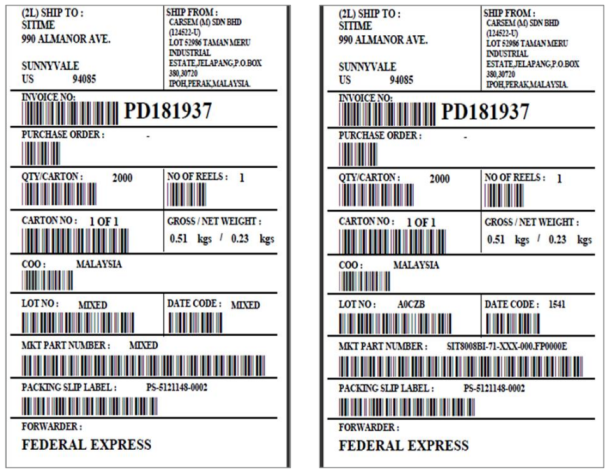 Figure 19: Outer Box/Carton Label