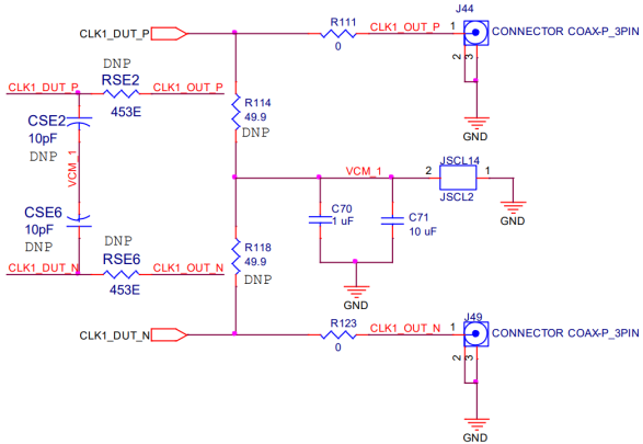 Figure 7. Output Clock Termination Circuit