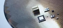 MEMS parts on a silicon wafer
